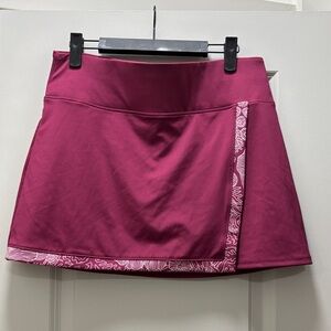 Tommy Bahama Burgundy Mini Golf Skort